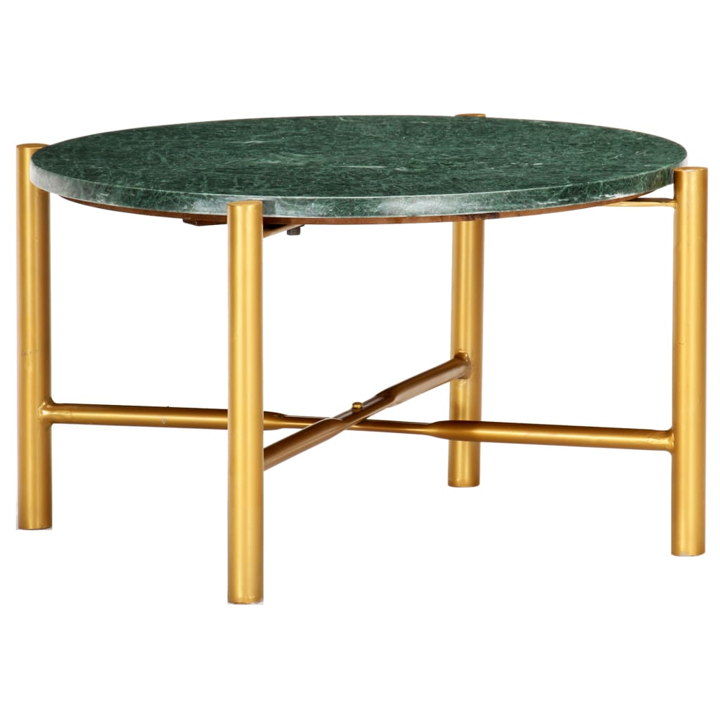 vidaXL Mesa de centro 60x60x35cm pedra genuína textura mármore branco