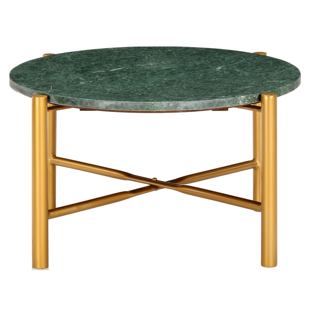 vidaXL Mesa de centro 60x60x35cm pedra genuína textura mármore branco