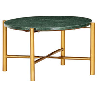 vidaXL Mesa de centro 60x60x35cm pedra genuína textura mármore branco