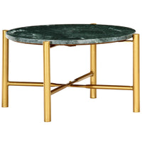 vidaXL Mesa de centro 60x60x35cm pedra genuína textura mármore branco