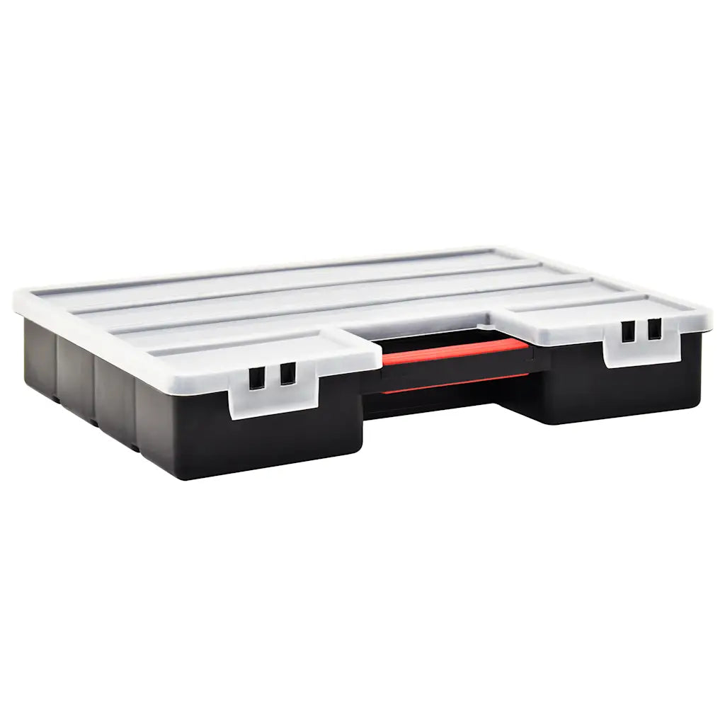 Caixas com divisórias ajustáveis 2 pcs 460x325x80 mm plástico