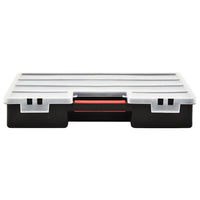 Caixas com divisórias ajustáveis 2 pcs 460x325x80 mm plástico