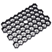 vidaXL Grelhas para relvado 16 pcs 60x40x3 cm plástico preto
