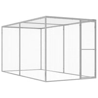 Jaula para gatos 3x1,5x1,5 m aço galvanizado