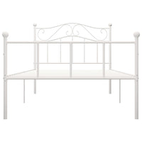 vidaXL Estrutura de cama metal 90x200 cm branco