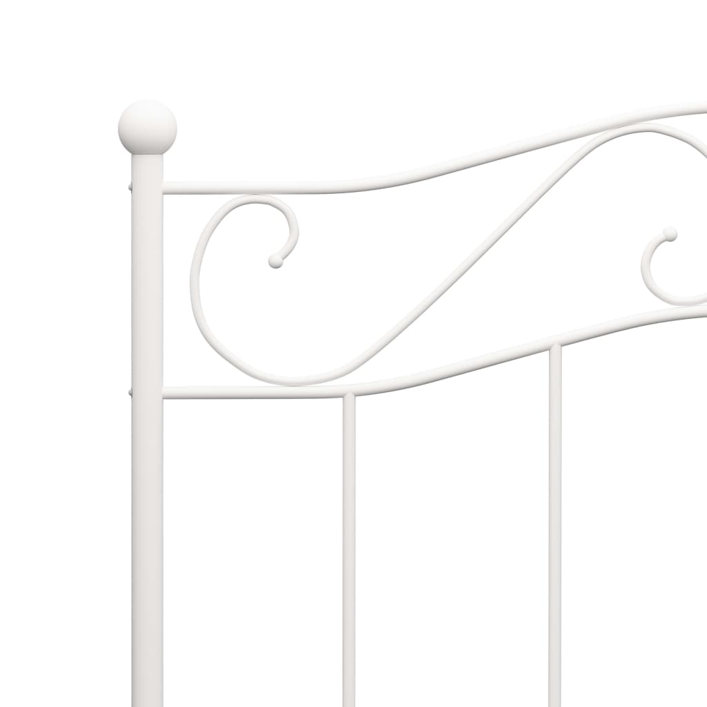 vidaXL Estrutura de cama metal 90x200 cm branco