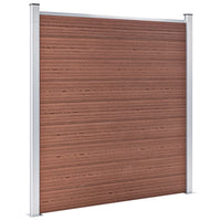 vidaXL Painel de vedação para jardim 1391x186 cm WPC castanho