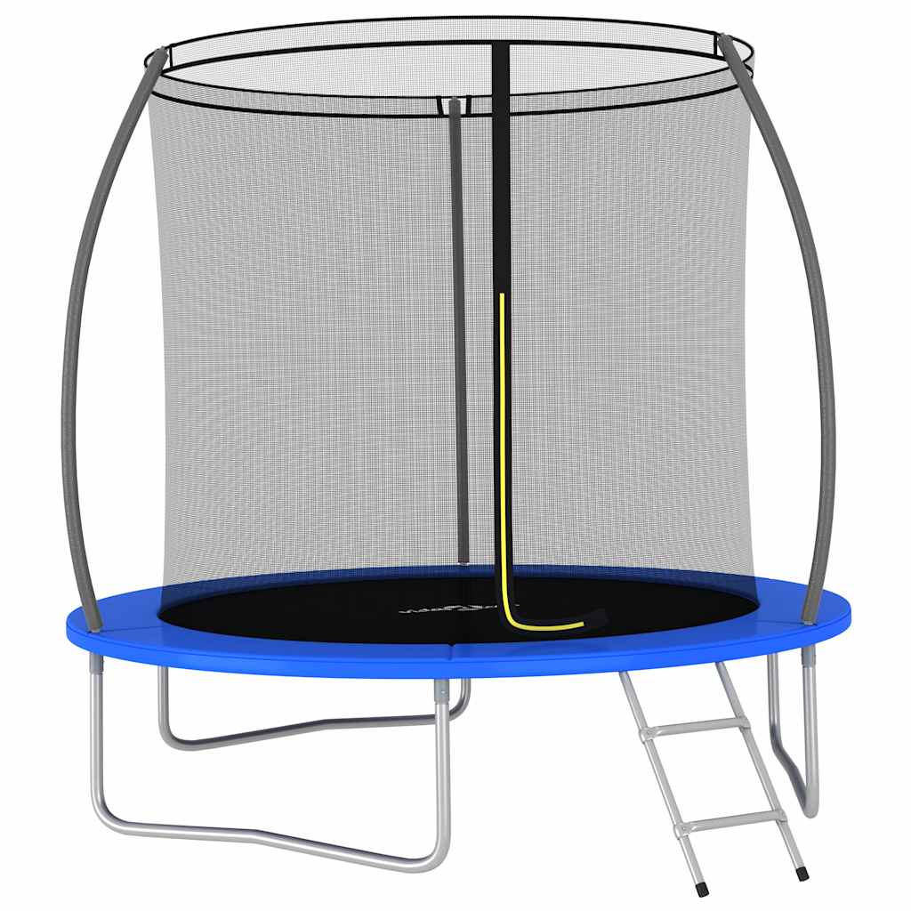 Conjunto de trampolim redondo 244x55 cm 100 kg