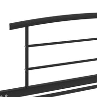 vidaXL Estrutura de cama 90x200 cm metal preto