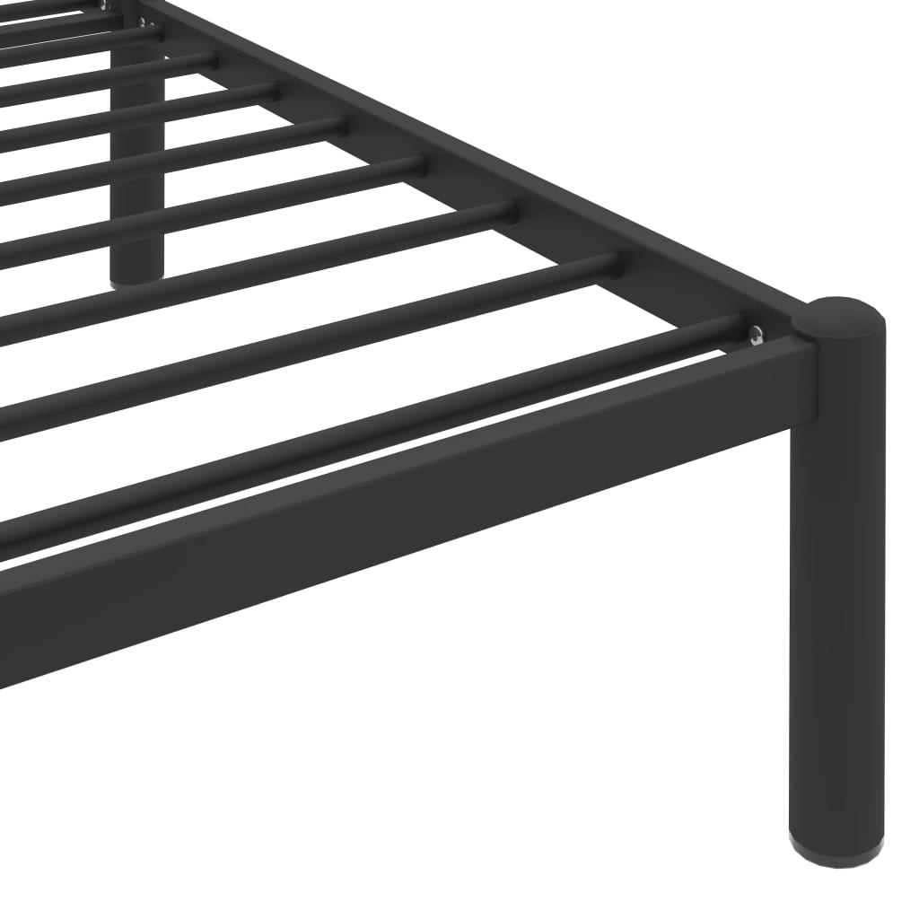 vidaXL Estrutura de cama 90x200 cm metal preto