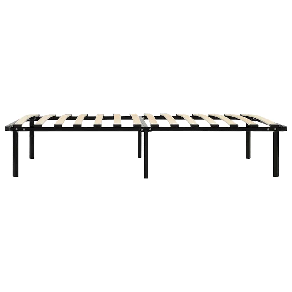 vidaXL Estrutura de cama 90x200 cm metal preto