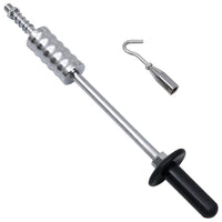 vidaXL Martelo deslizante com gancho 63 cm aço carbono