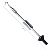 vidaXL Martelo deslizante com gancho 63 cm aço carbono
