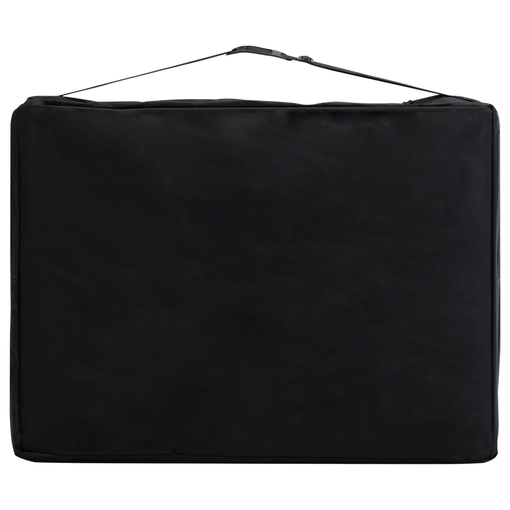vidaXL Mesa de massagens dobrável 3 zonas madeira rosa