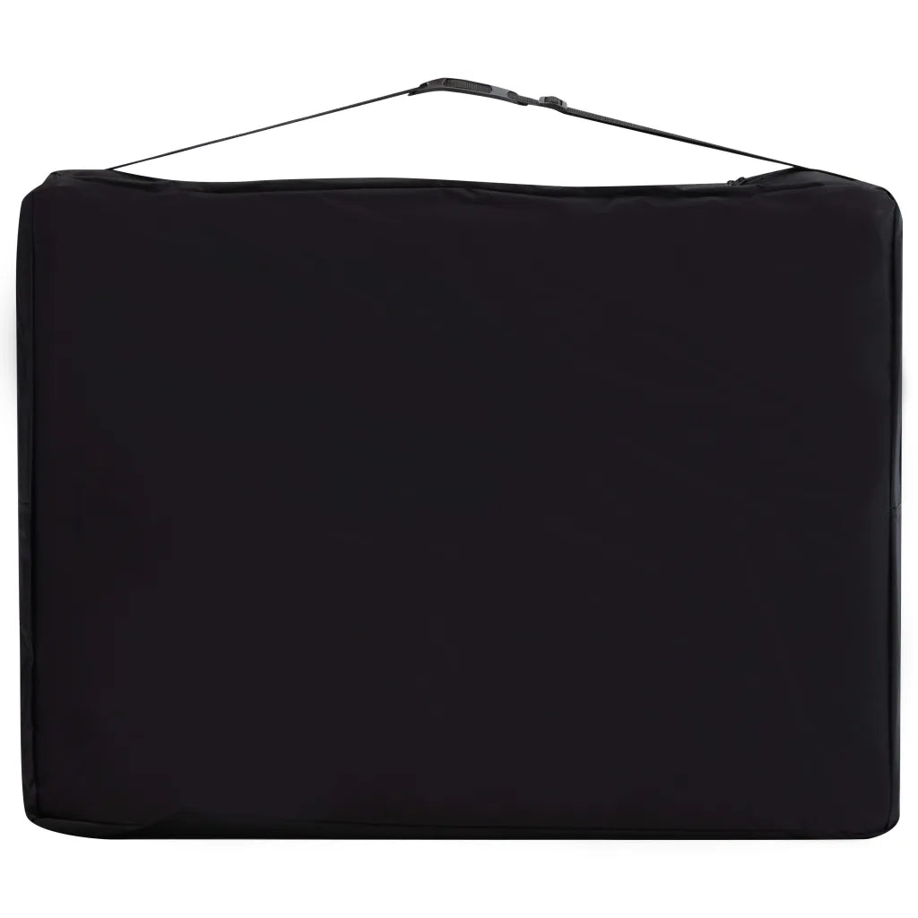 Mesa de massagem dobrável 3 zonas alumínio  e vermelho