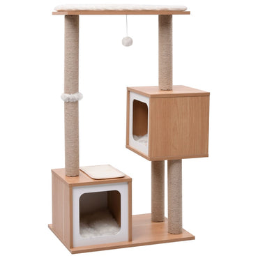 Árvore para gatos com tapete arranhador sisal 104 cm