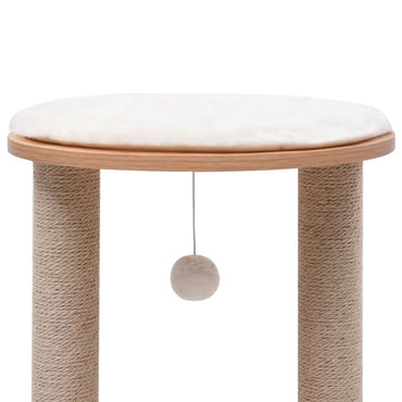 Árvore para gatos pequena c/ postes arranhadores 44 cm
