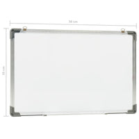 vidaXL Quadro de escrita magnético 50x35 cm aço branco