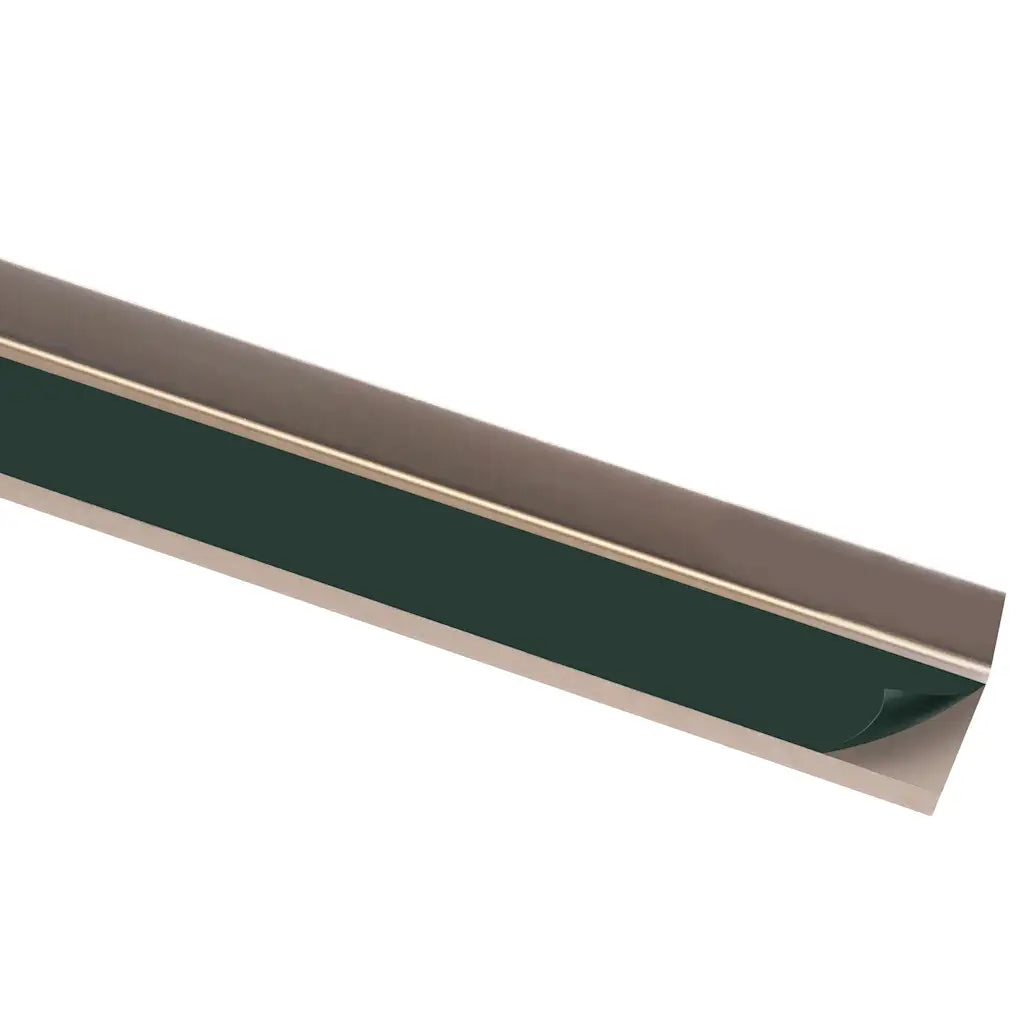 Perfil p/ escada em forma de L 15 pcs alumínio 100 cm castanho