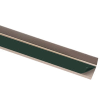 Perfil p/ escada em forma de L 15 pcs alumínio 100 cm castanho