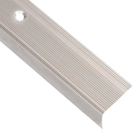 Perfil p/ escada em forma de L 5 pcs alumínio 100 cm champanhe
