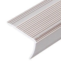 Perfil p/ escada em forma de L 15 pcs alumínio 100 cm champanhe