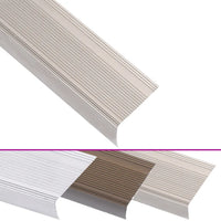 Perfil p/ escada em forma de L 15 pcs alumínio 100 cm champanhe