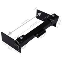 Adaptador de limpa-neve para cortador de relva preto