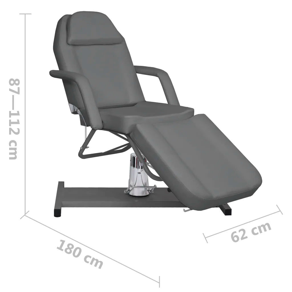 Mesa de massagens 180x62x (87-112) cm cinzento