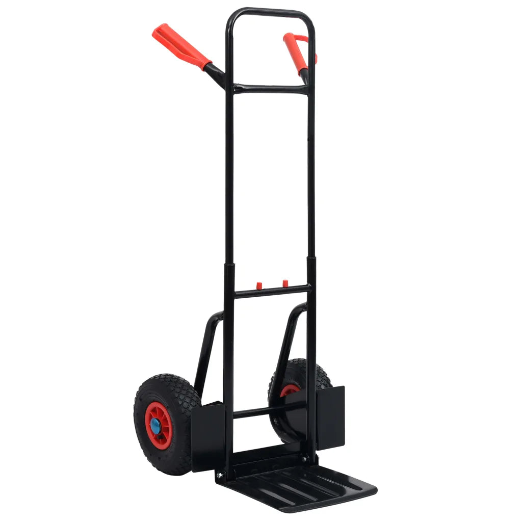 Carrinho de mão telescópico 200 kg  e vermelho