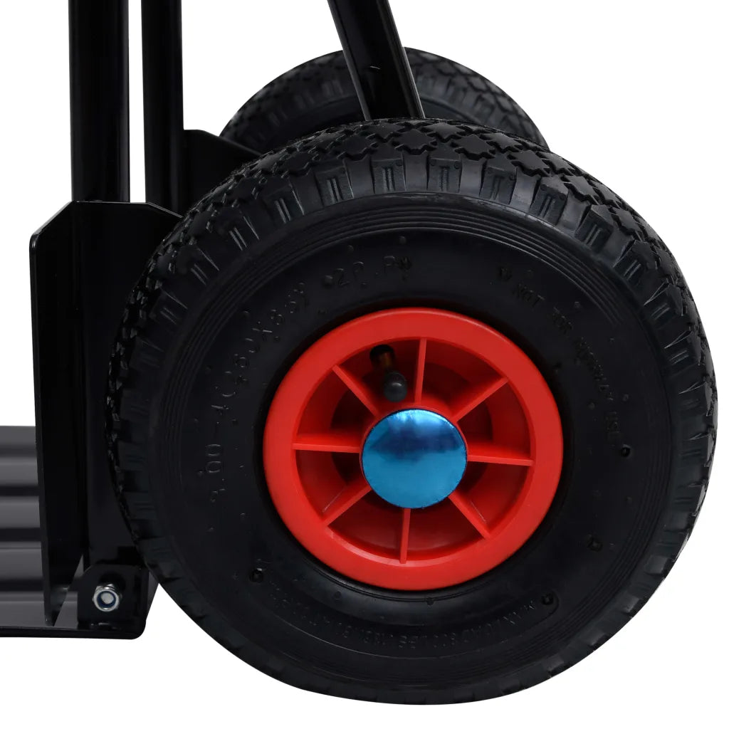 Carrinho de mão telescópico 200 kg  e vermelho