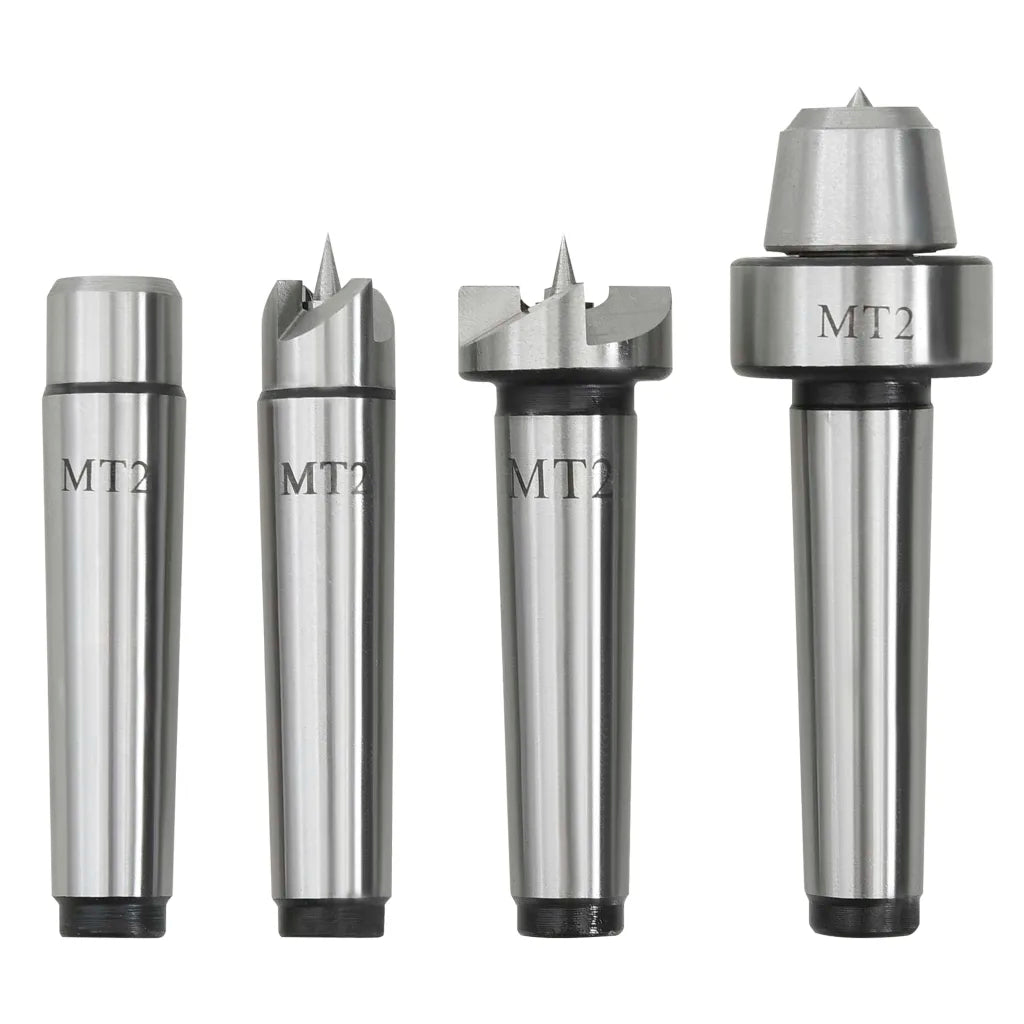 Pontos de torno para madeira 4 pcs MT2 aço