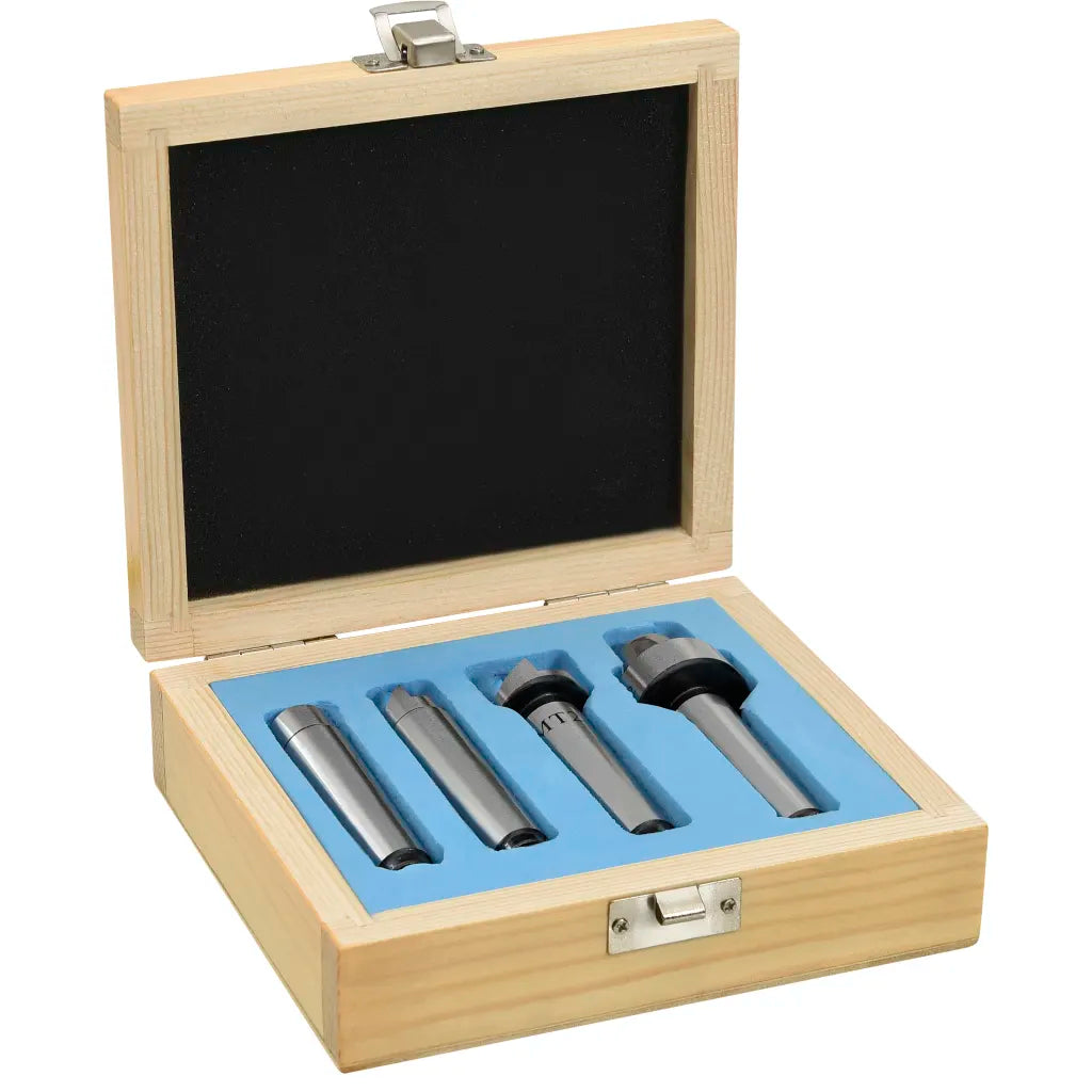 Pontos de torno para madeira 4 pcs MT2 aço