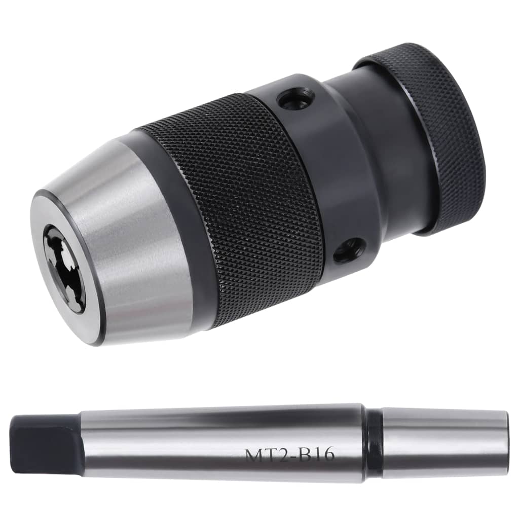 vidaXL Porta-brocas de libertação rápida MT2-B16 13 mm de aperto