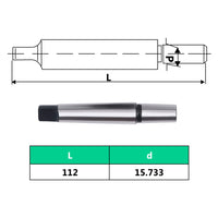 vidaXL Porta-brocas de libertação rápida MT2-B16 13 mm de aperto