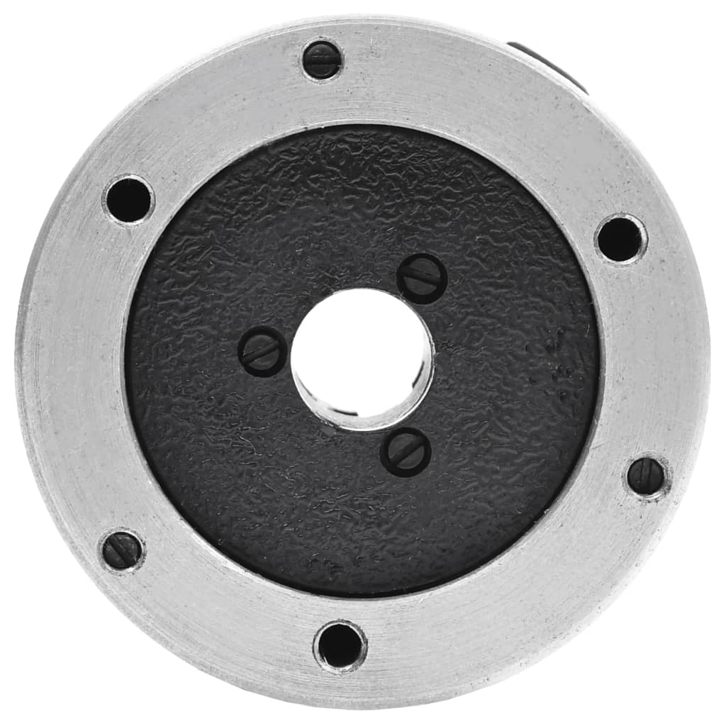 vidaXL Bucha de torno autocentrante com 3 grampos 80 mm aço