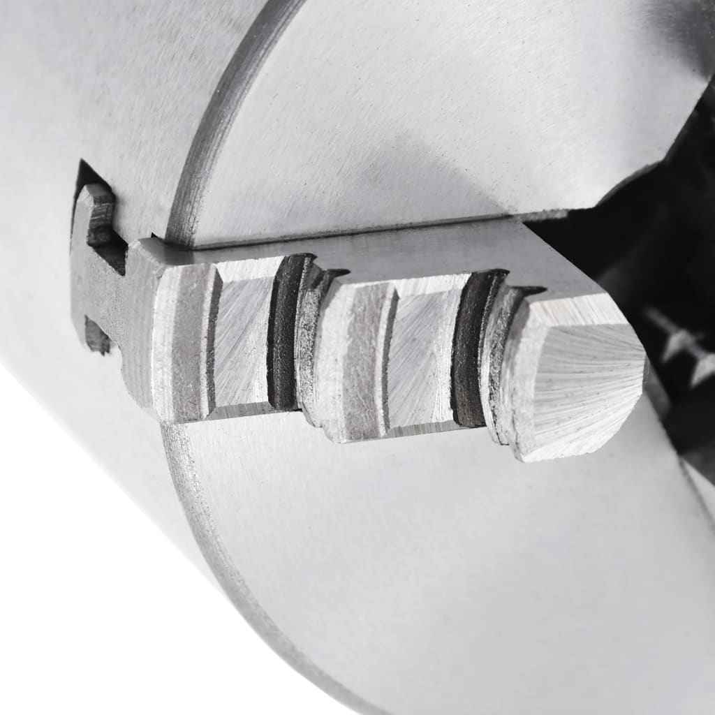 vidaXL Bucha de torno autocentrante com 3 grampos 80 mm aço