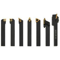 vidaXL 12 pcs conj. ferramentas torneamento intercambiável 8x8mm 70mm