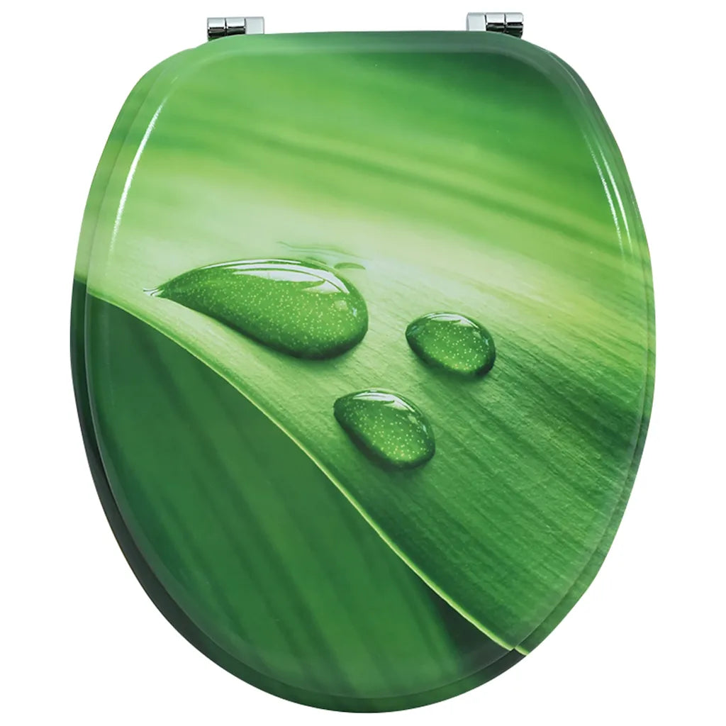 Assento sanita c/ tampa MDF design gotas de água