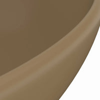 Lavatório luxuoso formato oval 40x33 cm cerâmica  mate