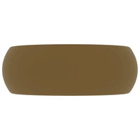 Lavatório luxuoso redondo 40x15 cm cerâmica  mate