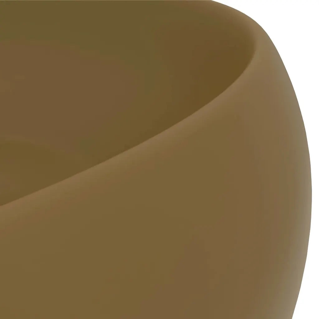 Lavatório luxuoso redondo 40x15 cm cerâmica  mate