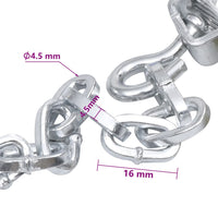 vidaXL Correntes de neve pneus de carros 2 pcs 16 mm SUV 4x4 tam. 400