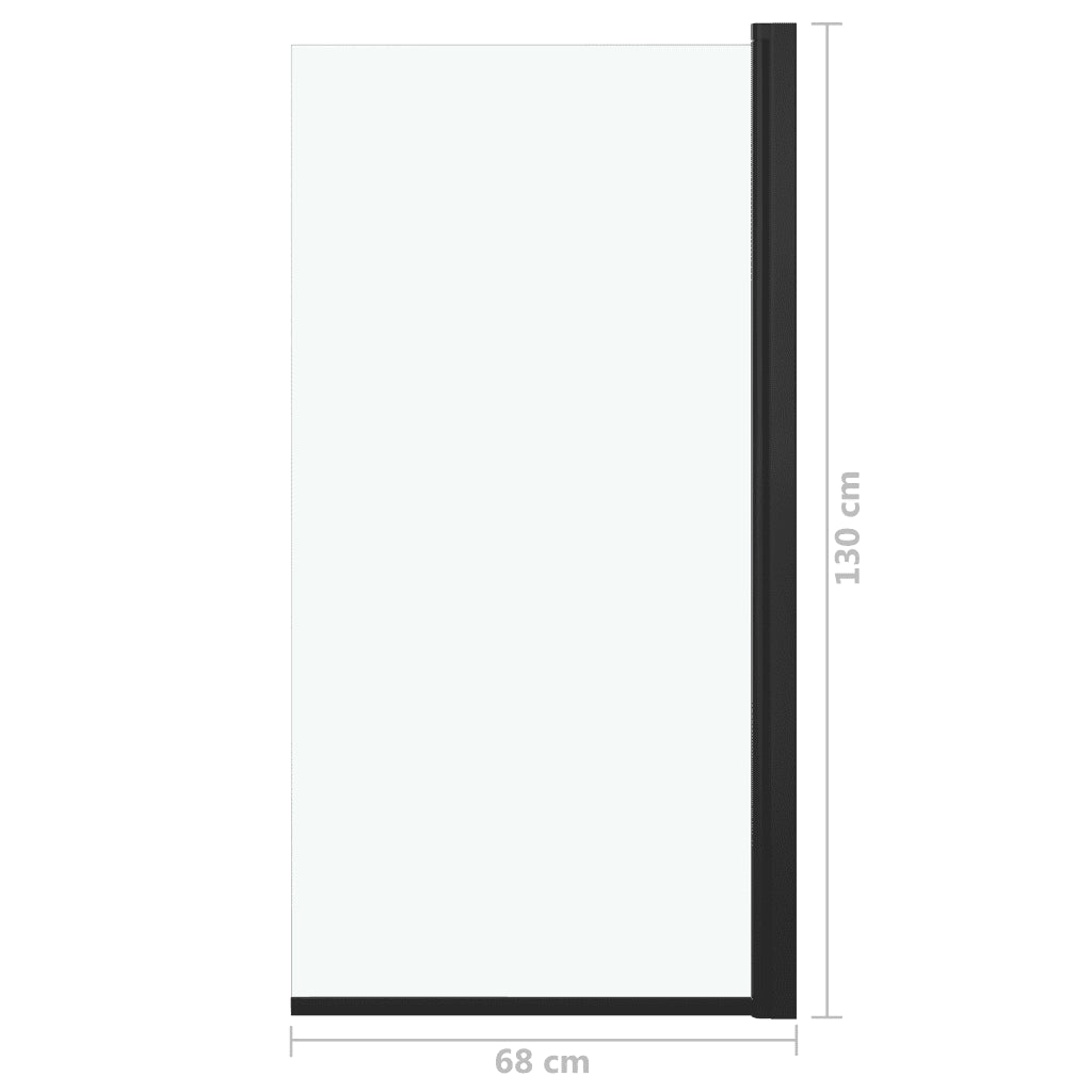 Divisória de chuveiro ESG 68x130 cm