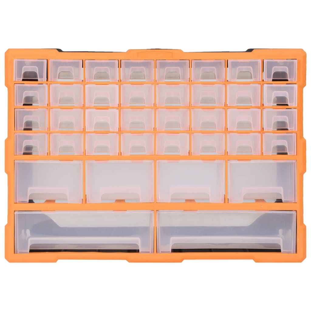 vidaXL Caixa organizadora com 38 gavetas 52x16x37,5 cm