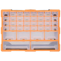 vidaXL Caixa organizadora com 38 gavetas 52x16x37,5 cm