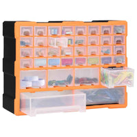 vidaXL Caixa organizadora com 38 gavetas 52x16x37,5 cm