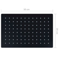 Cabeça de chuveiro retangular 30x20 cm aço inoxidável