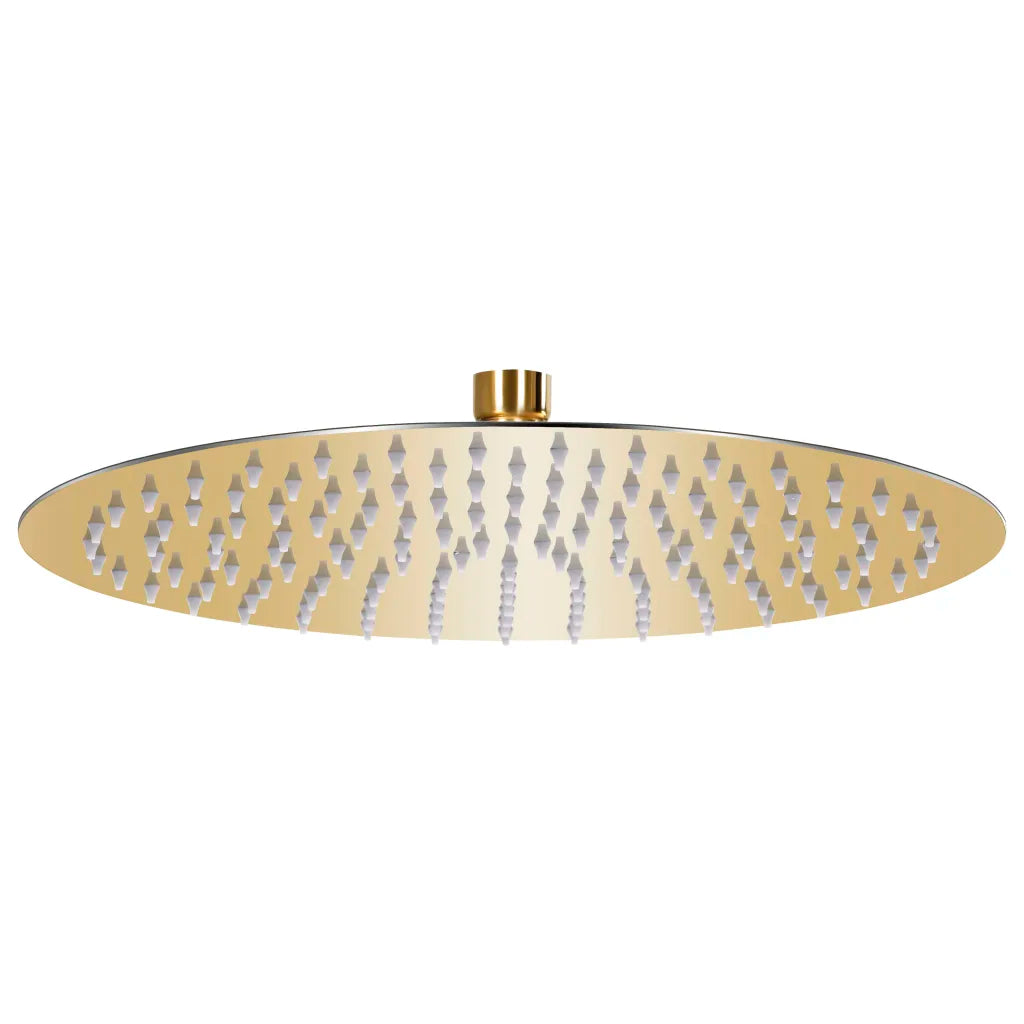 Cabeça de chuveiro redonda 30 cm aço inoxidável dourado
