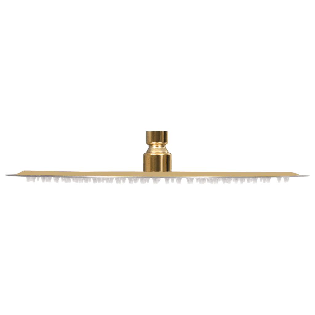 Cabeça de chuveiro redonda 30 cm aço inoxidável dourado